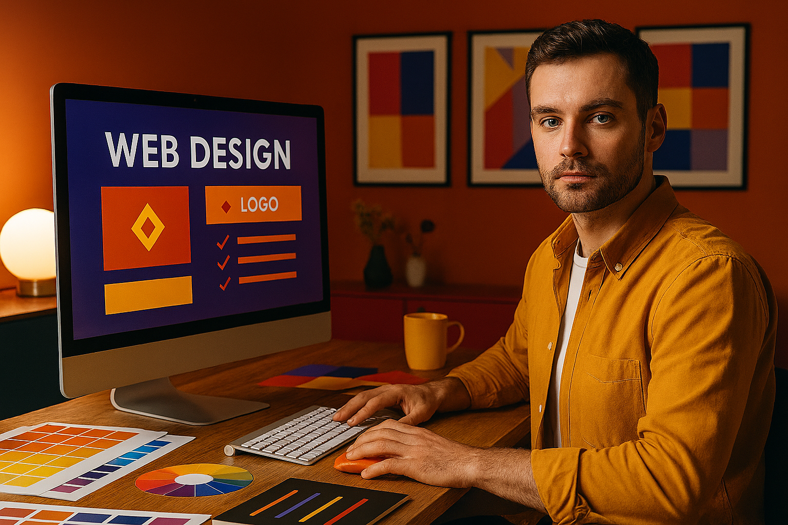 Moderne Website mit Conversions