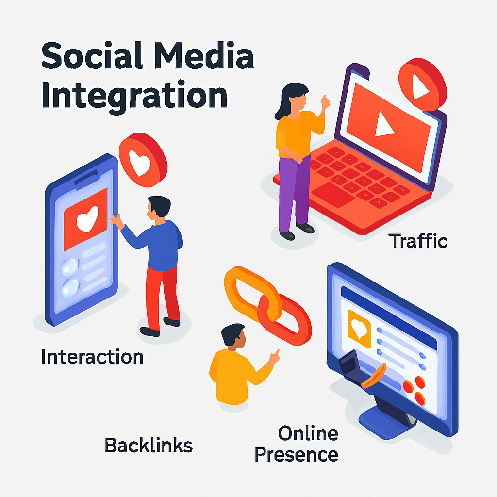 Social Media: Nahtlose Integration in deine Website 2 Social Media Integration