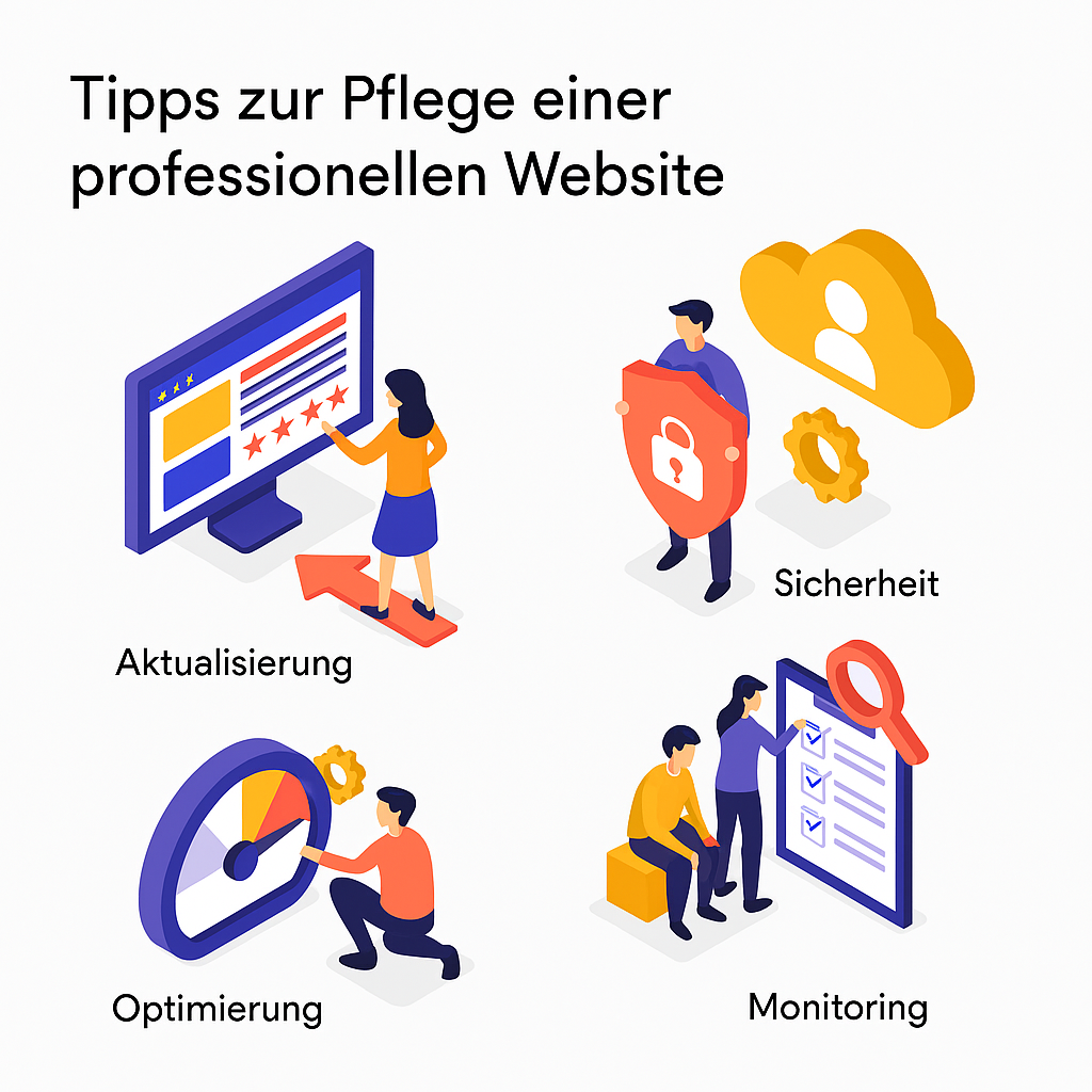 Tipps zur Pflege einer professionellen Website