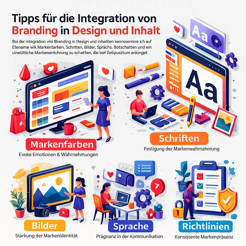 Tipps für die Integration von Branding in Design und Inhalt von einem Webdesigner aus Köln